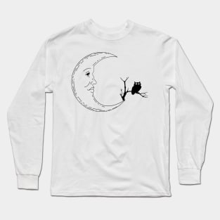 Moon Long Sleeve T-Shirt